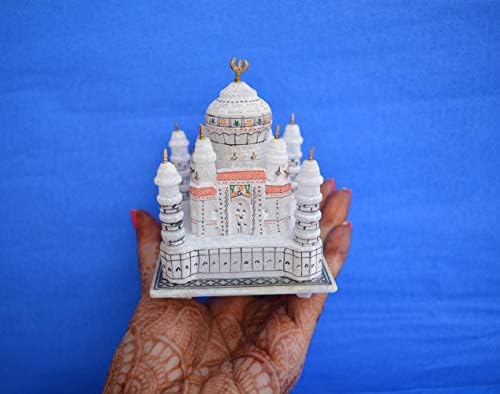 Craftslook 3 marmură de marmură taj mahal tajmahal replică model India Agra Colecția de suveniruri - uimitor Handmade Home