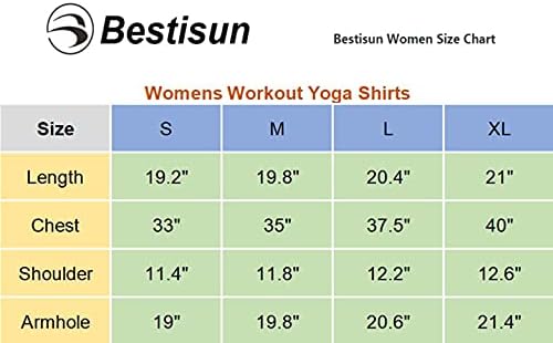 Bestisun femei Antrenament Crop Topuri Yoga Tricouri exercitarea Rezervor Topuri atletic Wear pentru femei