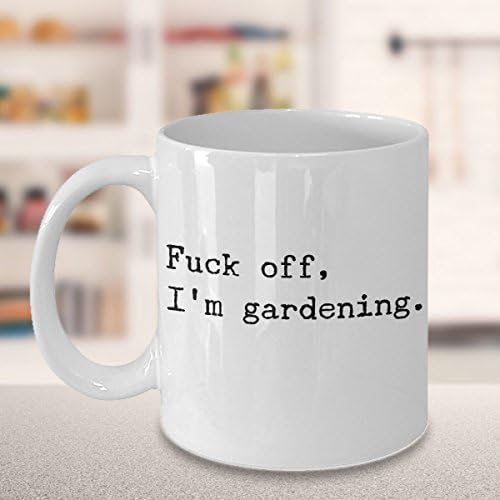 Cană de cafea amuzantă de grădinărit - Cupa de ceai alb ceramică de 11 oz - cel mai bun cadou bărbați femei soț soție coworker