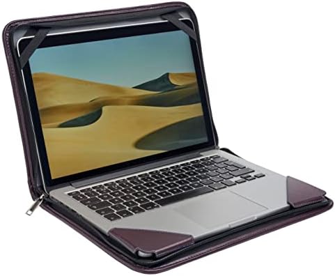 Carcasă de mesagerie cu laptop din piele purpuriu Broonel - Compatibil cu laptopul Chuwi Larkbook 13.3