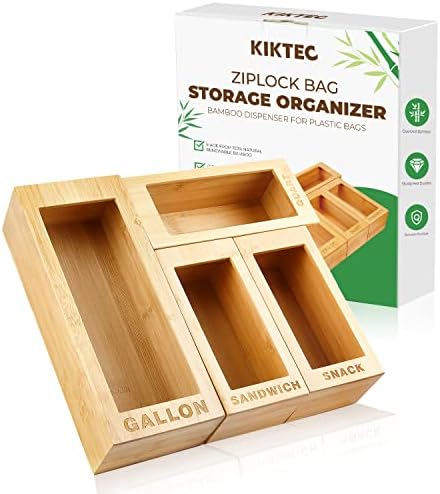 Organizator de depozitare a sacilor Ziplock pentru sertar de bucătărie - Acest distribuitor de depozitare pentru sertar-organizator