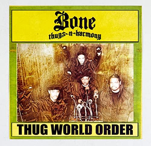Bone Thugs-N-Harmony Poster Flat 2002 Thug Thug World Ordin Promovare 12 x 12