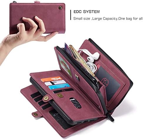 CaseMe iPhone Xr portofel caz, durabil manual PU piele 2-în-1 detașabil magnetice Flip telefon caz pentru iPhone Xr caz portofel