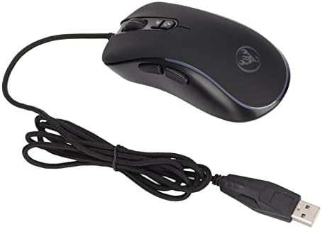 Mouse mecanic Qinlorgo, 6 culori RGB ABS High Mouse cu fir cu finisaj mat pentru