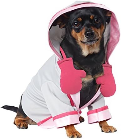 Colecții de costume din California Colecții pentru animale de companie pentru un costum de câini de curățare, gri/roz, mediu