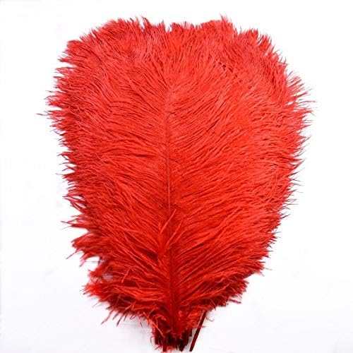 10buc / Lot 15-70cm Pene Roșii pene de struț DIY pene mari de struț pene de nuntă pentru meșteșuguri decorațiuni-Zamihalaa