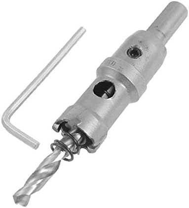 X-DREE metal Twist burghiu gaura ferăstrău Cutter instrument 19mm w Hex cheie(Herramienta de cortador de sierra de taladro