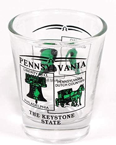 Pennsylvania Stat Peisaj Verde Nou Shot Glass