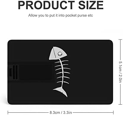 Oase de pește negru USB 2.0 Flash-Drives Memory Stick Stick Credit Card Forma