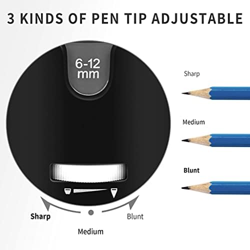 Xbwei creion automat cu creion electric ascuțit creioane mari de culoare mare colorat de papetărie mecanică USB