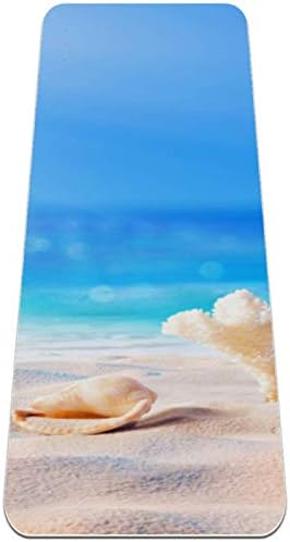 Siebzeh Beach Starfish Premium Yoga Mat Eco Eco Friendly Cauciuc Sănătate și fitness Non Slip Mat pentru toate tipurile de