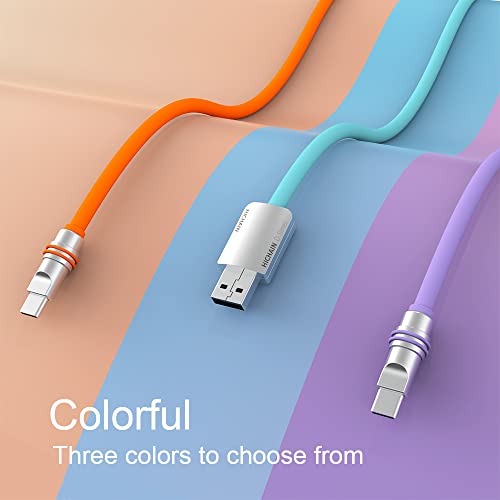 Cablu de încărcare de tip C de tip C, încărcare rapidă a USB C Cablu de extensie în 4 ft USB A la Cordul USB C （Purple