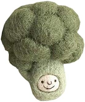 WellieSTR AC Felting Kit simțit animale lână Felting DIY Kit: 1 set Broccoli