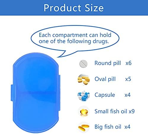Caz pilula pentru pungă mici pilula Organizator portabil Travel zilnic pilula containere am & amp; PM mini pilula Box vitamina,