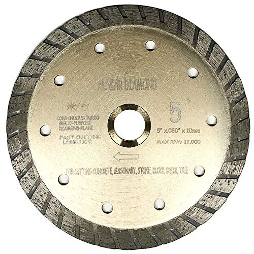 Alskar Diamond USA ADLSS 5 inch Tăiere uscată sau umedă Tăiere generală cu power SAMED segmentat lame pentru zidărie din cărămidă