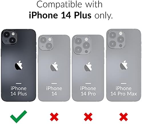 Crave Dual Guard for iPhone 14 Plus, carcasă cu protecție împotriva șocurilor pentru protecție dublă pentru Apple iPhone 14
