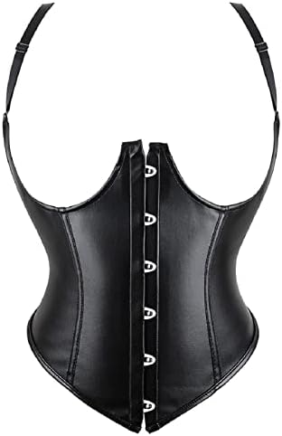 Femei PU corsete Plus Dimensiune burtă control dezosată bustiera gotic Steampunk stil Shapewear talie Trainer lenjerie de corp