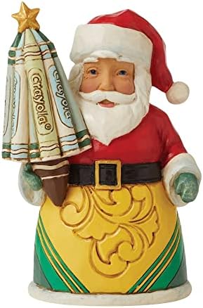 Enesco Jim Shore Crayola Santa Figurină de Crăciun în miniatură 6009136