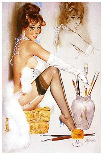 Artist Fritz Willis Vintage Classic Pin Up Girl Poster Print Untitled 2-11x17