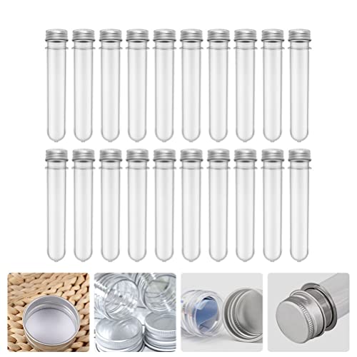 Hemoton Gumdrops Candy Bulk 25pcs Clear Plastic Test Tub cu dop de șuruburi pentru experimente științifice depozitare petrecere