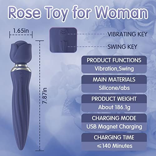 Jucărie sexuală pentru femei pentru femei, Rose G Spot Clitoris Dildo Vibrator Jucării sexuale pentru adulți cu 10 vibrații