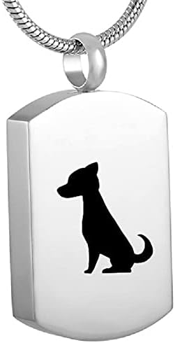 Niviora ZLXL730 Teardrop sculptat câine de companie pandantiv cremare suvenir pentru cenușă urnă suvenir Memorial colier bijuterii
