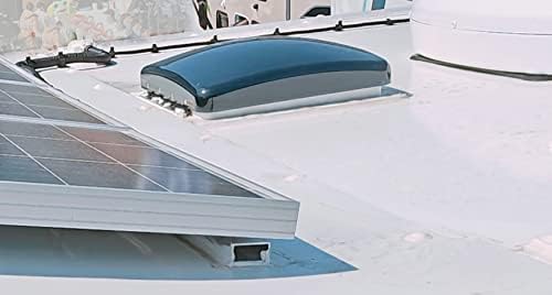 RVLOVENT 12V RV Ventil ventilator de acoperiș 14 '' 3 Viteză Reversibilă Reversibilă Trailer Trailer Camper Van Capac ...