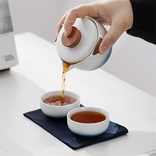Dhdm negru ceai japonez set de ceai de călătorie cu pungă portabilă pentru ceai ceai