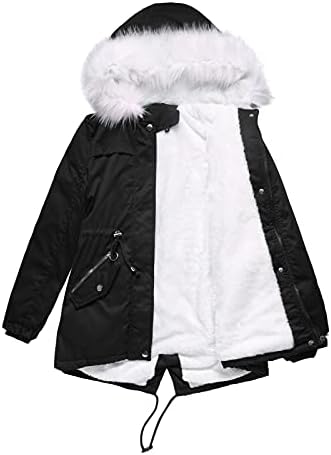 Poliester frumos Parkas Doamnelor zăpadă extra lung merge afară jachete cu gluga Maneca lunga Solid Zip-Up Vrac