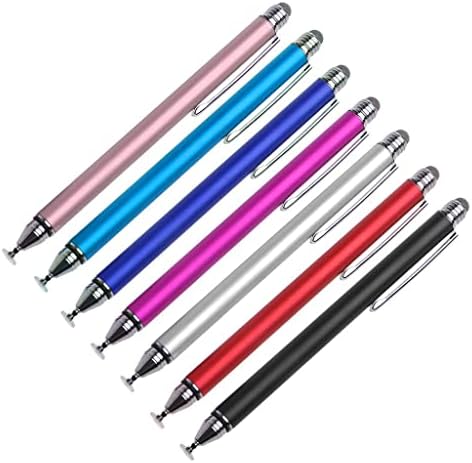 Boxwave Stylus Pen compatibil cu HP Spectre X360 - DualTip Capaciity Stylus, Sfat cu vârf de fibră Sfat Disc Capacitor Stylus