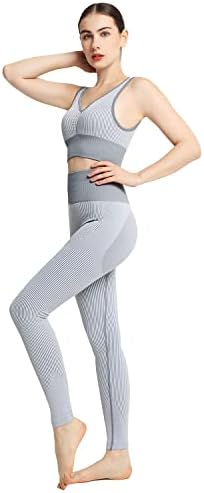 Lingdudesign Troutfits pentru femei pentru femei seturi de antrenament de yoga și pantaloni scurți de motociclisti activități