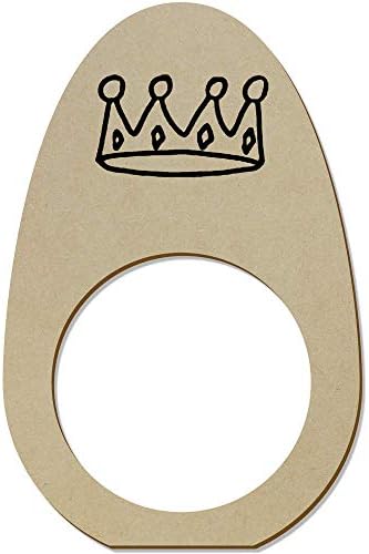 Azeeda 5 X „Royal Crown” Rings/Holders din lemn