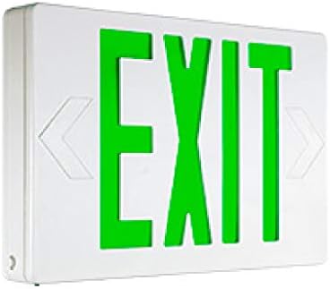Seria de semne de ieșire cu LED -uri de interior Luxguild: EETP cu culoare verde de culoare și culoare albă a carcasei