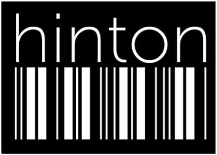 Teeburon Hinton inferior coduri de bare autocolant Pack x4 6x4