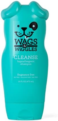 Șampon hipoalergenic Wags & amp; Wiggles Cleanse / șampon hipoalergenic pentru câini cu piele sensibilă, șampon pentru animale
