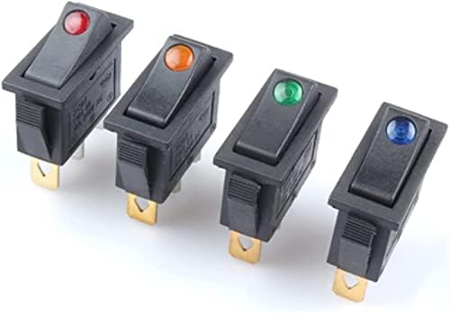 Comutator basculant 4 buc, 3/4 pini, buton comutator Mini basculant, Pornit-Oprit, 6/10/16/30A 250V picioare de cupru / contacte