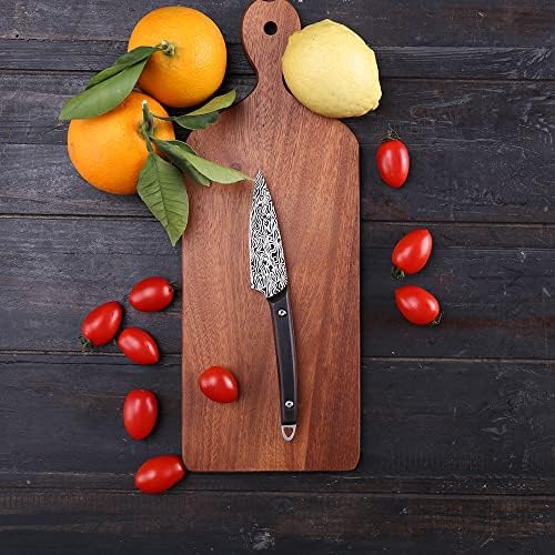 Cuțite cu cuțit cu fructe wildmok, cuțite din oțel inoxidabil, 3,3 inci cuțit utilitar fructe și legume tăietoare cuțit cutii
