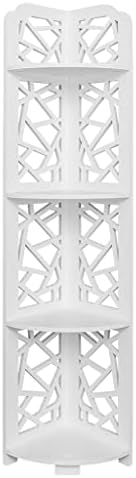 Irdfwh baroque sculptură în stil impermeabil unghi de 120 grade 4 straturi rafturi dulap de baie alb