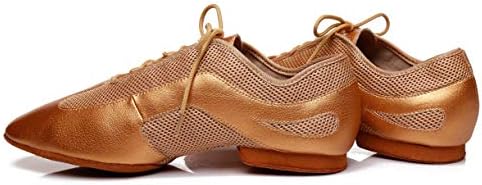Minishion pentru bărbați Latin Ballroom Lace-Up Respirabil Mesh Sintetic Sport Pantofi de dans L400