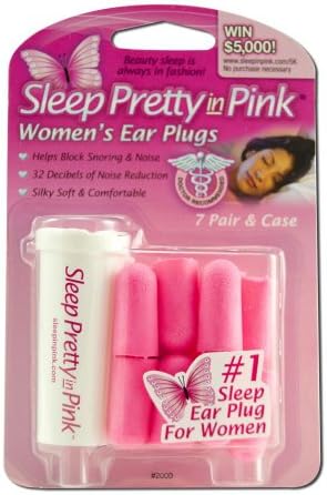 Dormiți destul de mult în dopuri de urechi pentru femei roz, 7 perechi