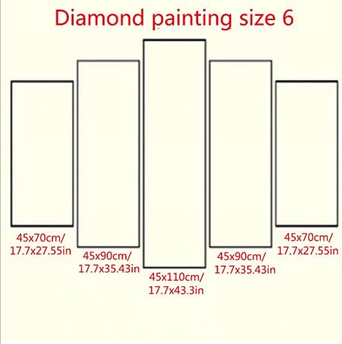 Set de pictură DIY 5D Diamond pentru adulți/copii/începători Drill Drill Diamond Art Artă de dimensiuni mari Gem pictură Rhinestone