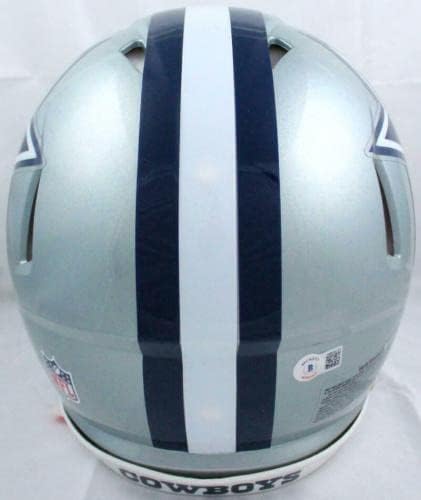 Tony Dorsett a semnat Dallas Cowboys F / S Speed cască autentică w / Hof - BeckettWHolo-Căști NFL cu autograf