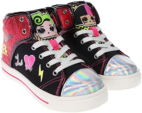 L. O. L. Surpriză! Pantofi pentru fete, Miss Baby și Leading Baby Hi Top Sneaker, roz alb,copil mic / copil mare dimensiune