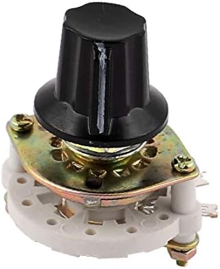 X-Dree KCZ 4 Pol 1 aruncare 6mm Shaft Band Channel Selector Rotary Selector W Cap (Selettore Selettore Rotativo A Canale della
