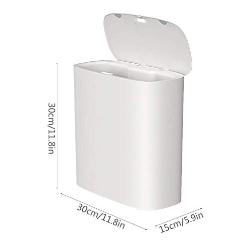BBSJ coș de gunoi automat coș de gunoi îngust de uz casnic cu capac toaletă din Plastic coș de gunoi inteligent dormitor coș