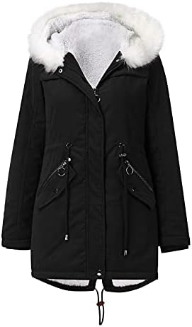 Paltoane cu mânecă lungă femei deschise de iarnă Colegiu de bumbac frumos Cottonale Zipup Highneck Color solid de culoare solidă