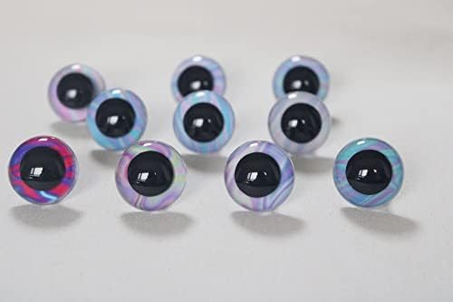 Huongjojo 40buc noi ochi răcoritoare 13mm-28mm sclipici rotund clar jucărie siguranță ochi+ mașină de spălat pentru lână DIY