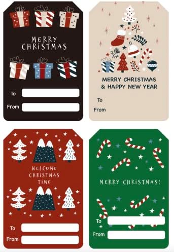 2x3 4 tipuri 100 buc Crăciun fericit autocolante Etichete adezive decorative plic sigilii autocolante pentru carduri cadou