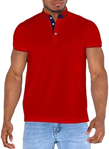 2023 Bărbați Noi Cămașă Casual Soild Top Bluză Cu Guler Bluză Cu Mânecă Scurtă Cămașă De Top Cămașă Casual La Modă