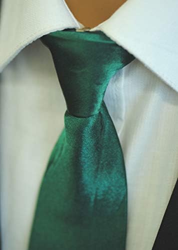 Fomann Mens Clip pe cravate uniforme solide Clip-On cravate pentru poliție și securitate Pullaway Clip cravate